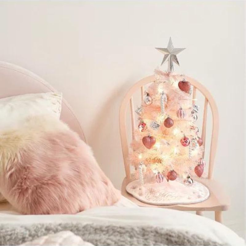 Francfranc 2023 聖誕樹套裝 60 cm 粉紅色