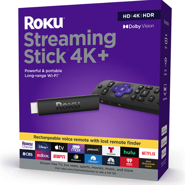 Roku Streaming Stick 4K+ 串流媒體電視棒