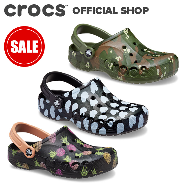 Crocs推薦: Baya Seasonal Printed Clog印花款洞洞鞋