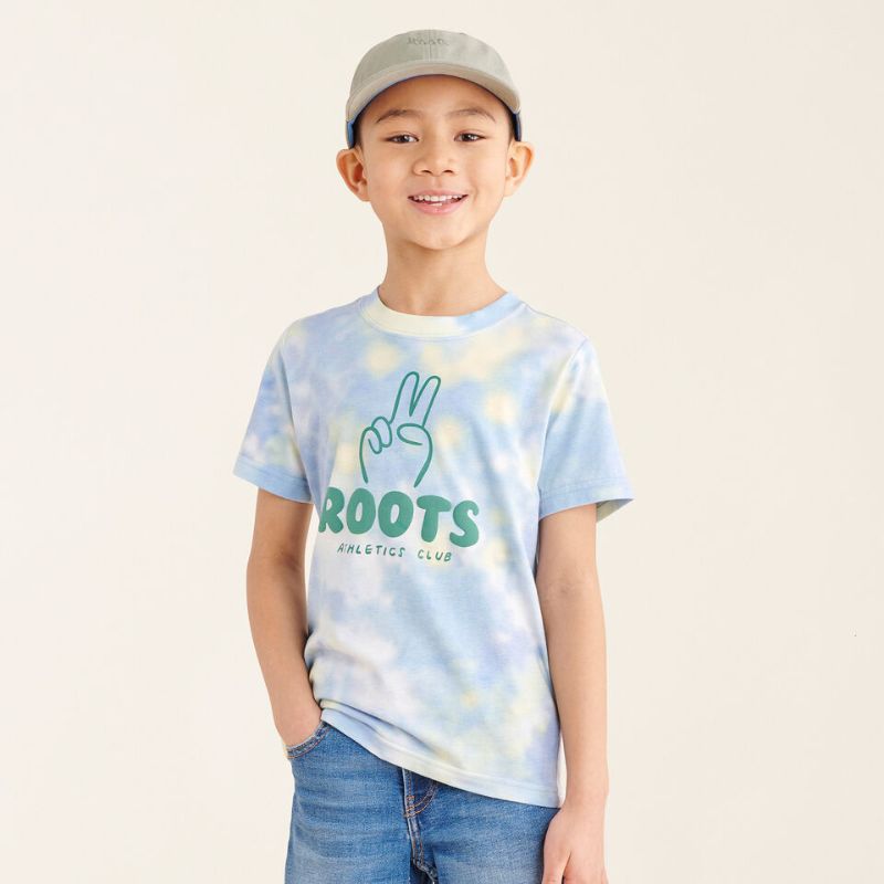 Roots 兒童渲染動感 T 恤