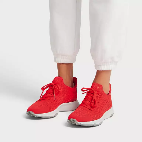 FitFlop - VITAMIN FFX  螢光紅色針織運動鞋