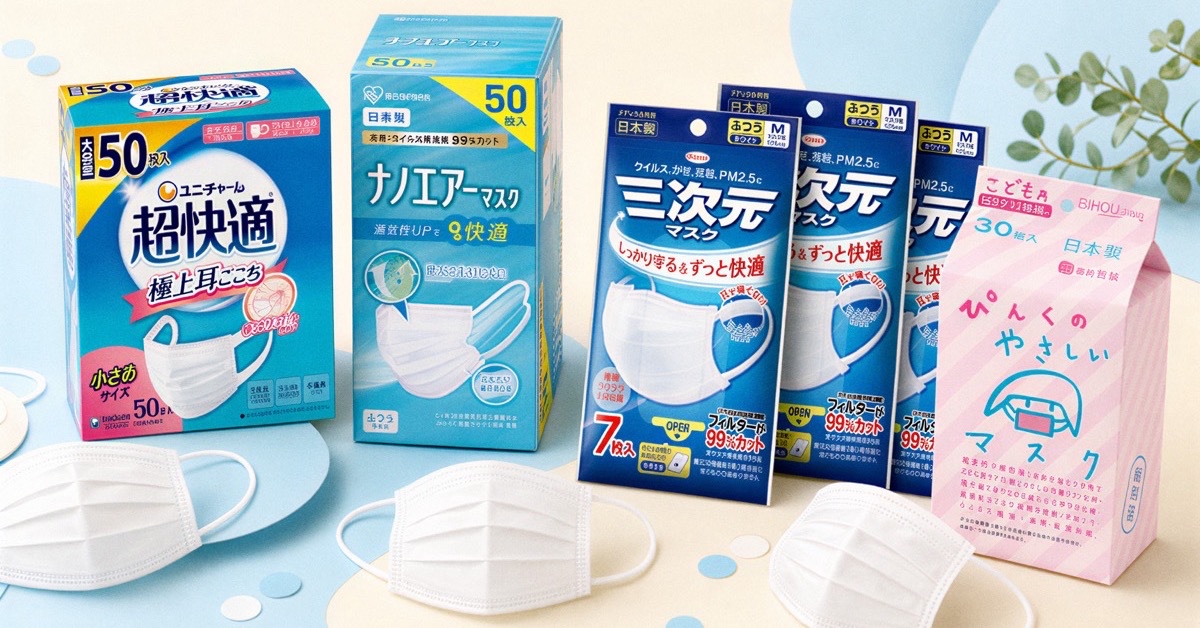 日本樂天口罩推薦!超快適、IRIS、三次元等 6 款必買口罩 NT$283 起(附集運回台教學)